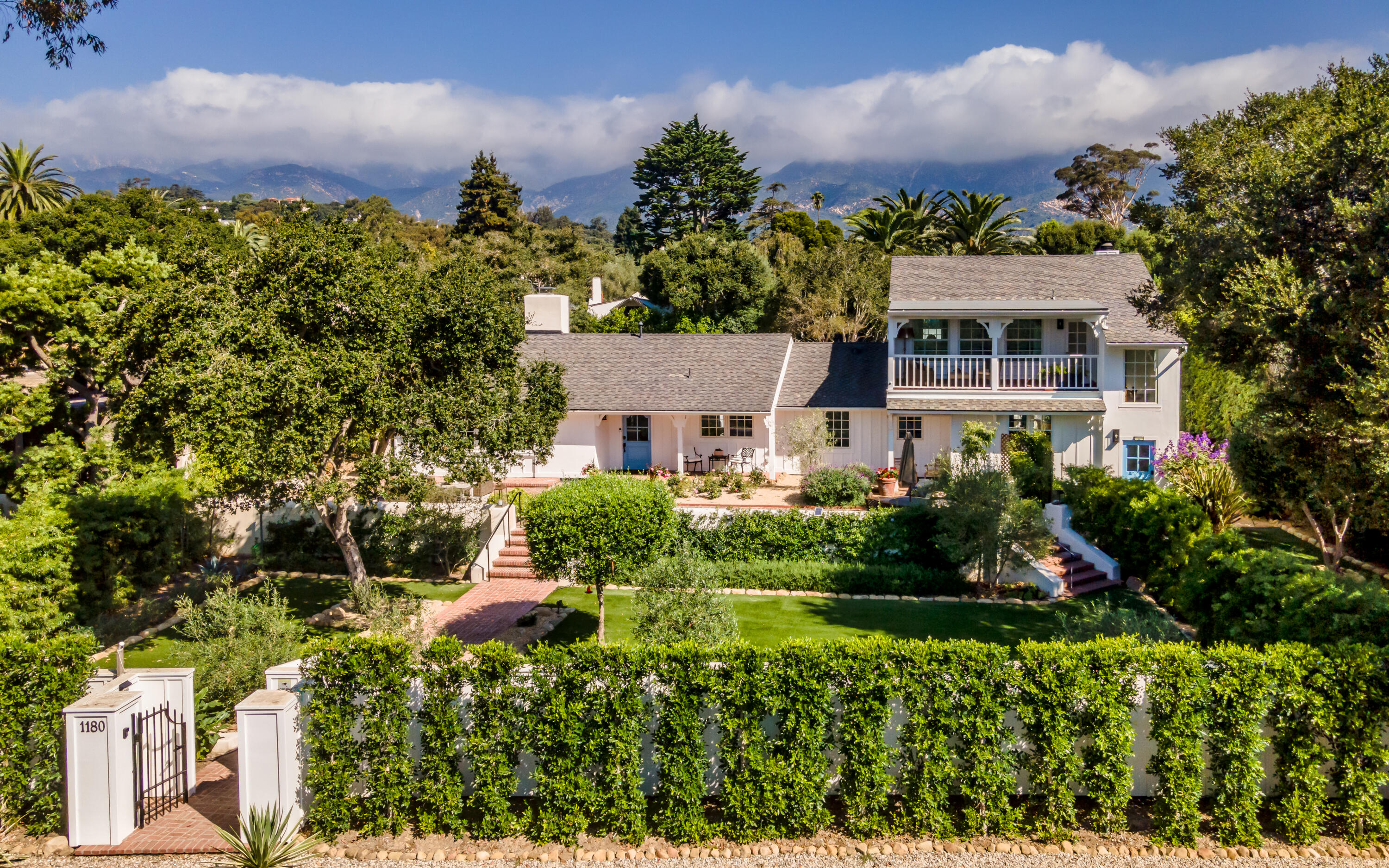 1180 High Road Montecito, CA 93108 - Photo 2 of 39 an aerial view of a house