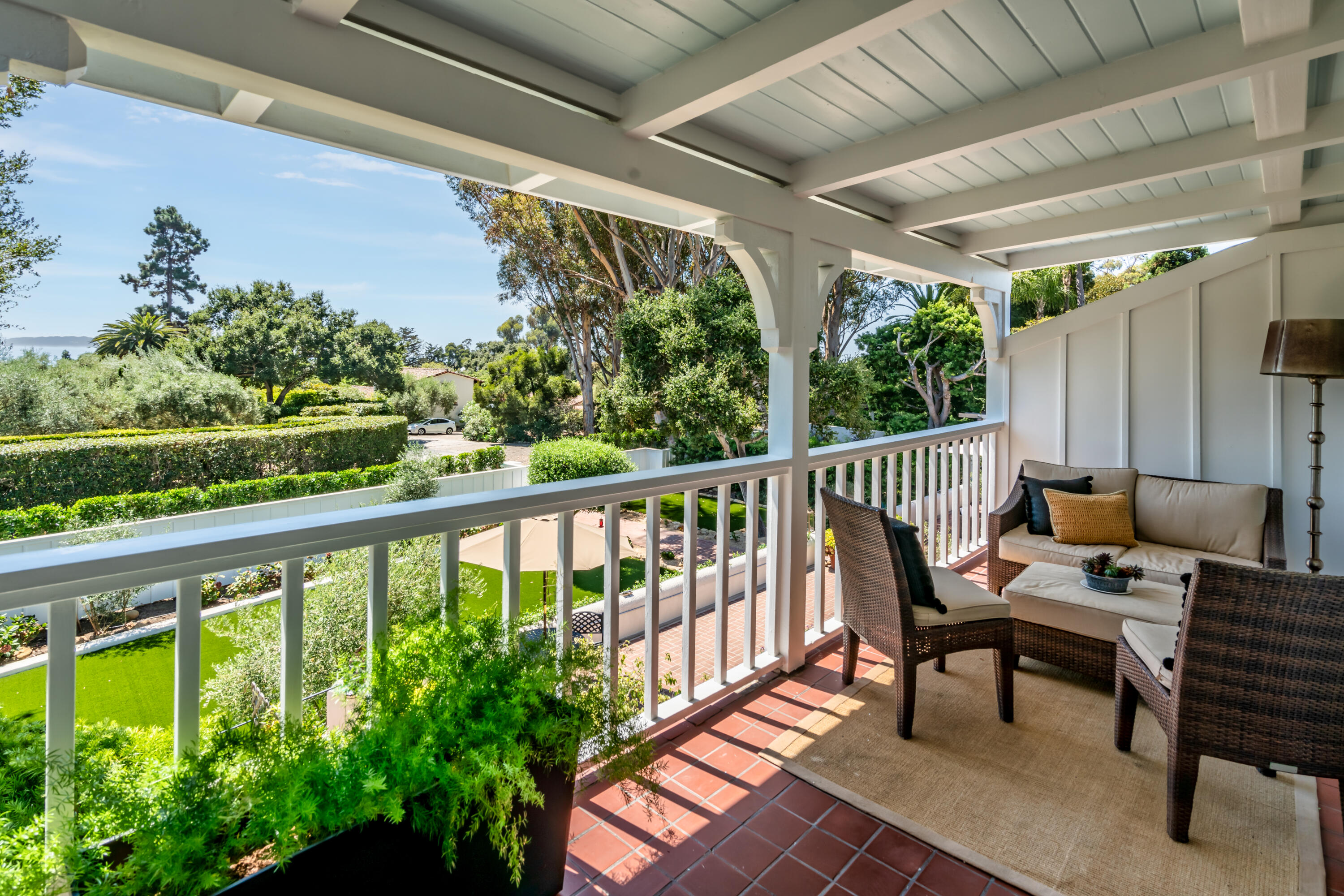 1180 High Road Montecito, CA 93108 - Photo 26 of 39 a view of a two chair in the balcony