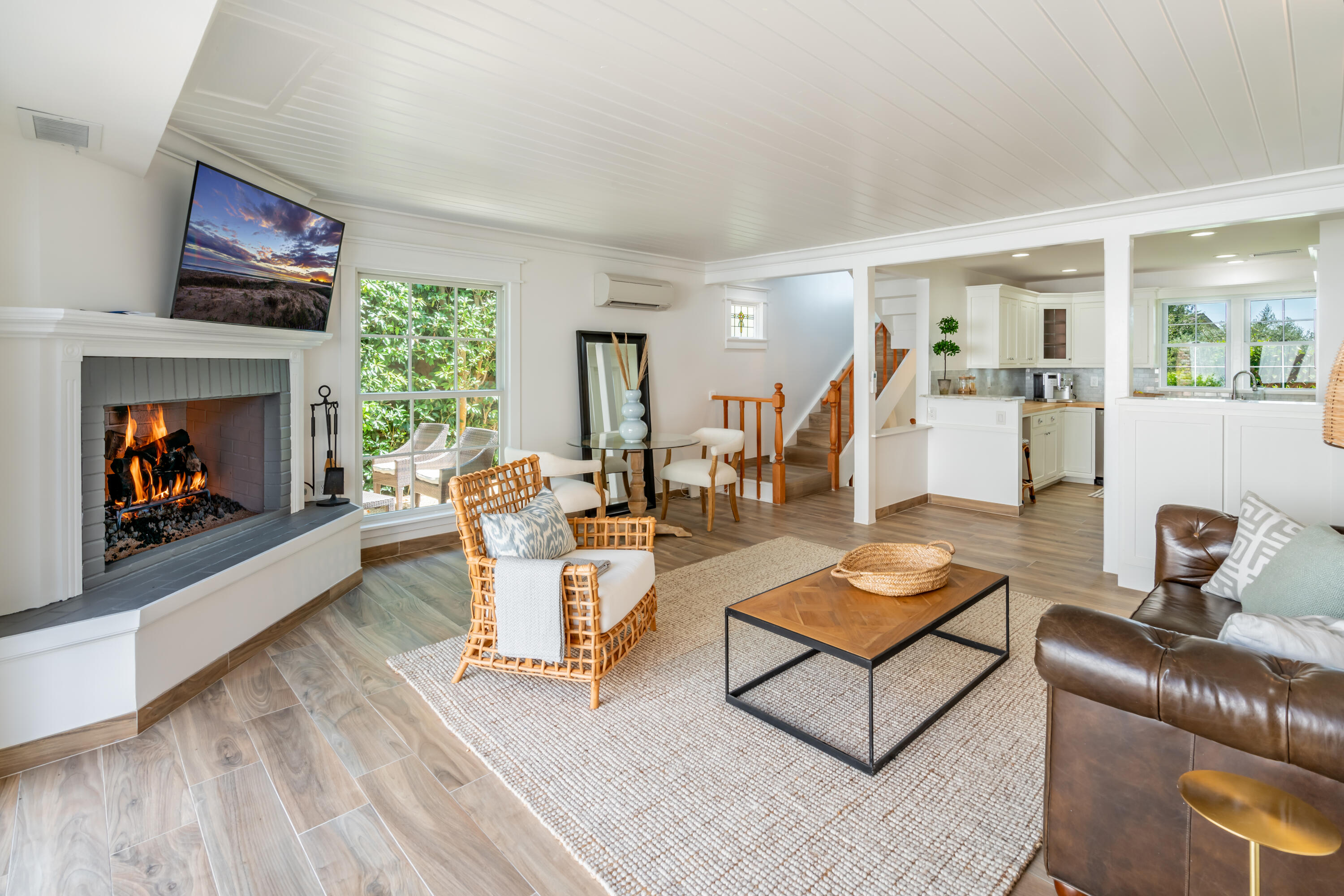 1180 High Road Montecito, CA 93108 - Photo 27 of 39 a living room with furniture and a fireplace