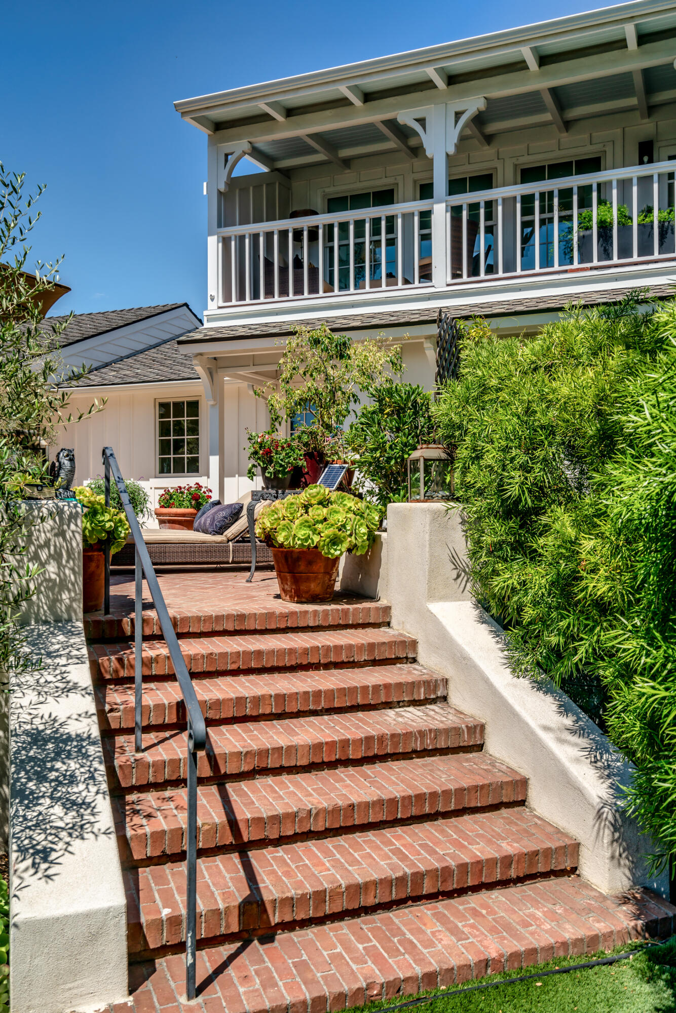 1180 High Road Montecito, CA 93108 - Photo 37 of 39 a front view of a house with a yard