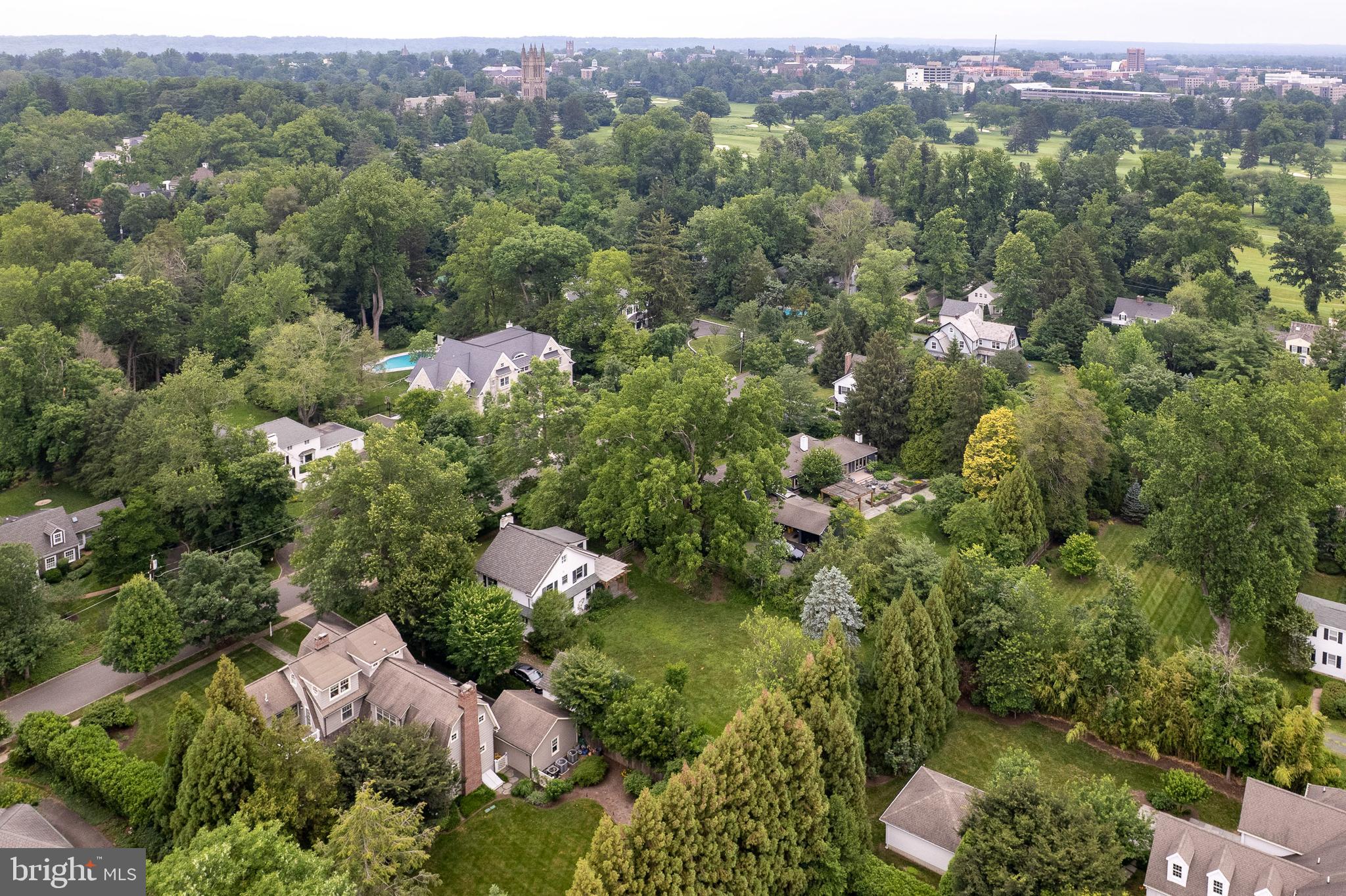8 Ober Road Princeton, NJ 08540 - Photo 33 of 34 an aerial view of green landscape with trees houses and mountain view