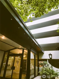 a view of a tall building