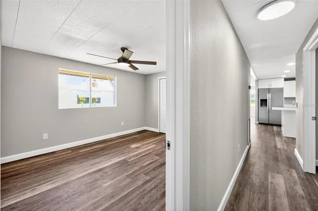 a house view with a garden space