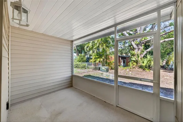wooden view of an empty room with window