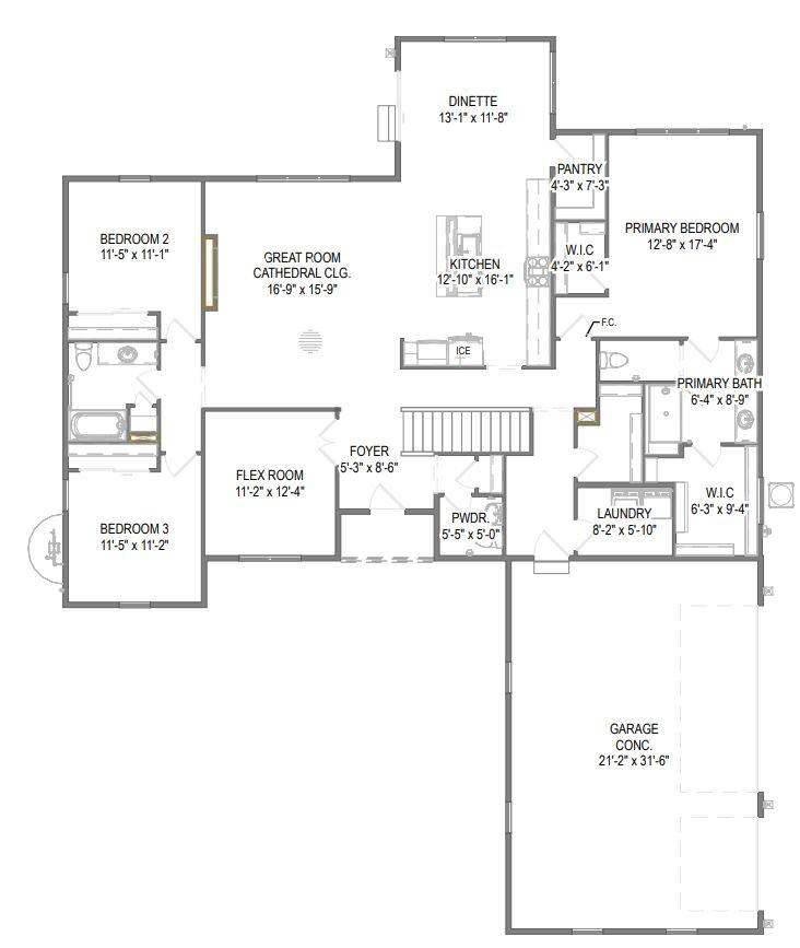 N118W14935 Mistletoe Road Germantown, WI 53022 - Photo 7 of 7 First Floor Plan