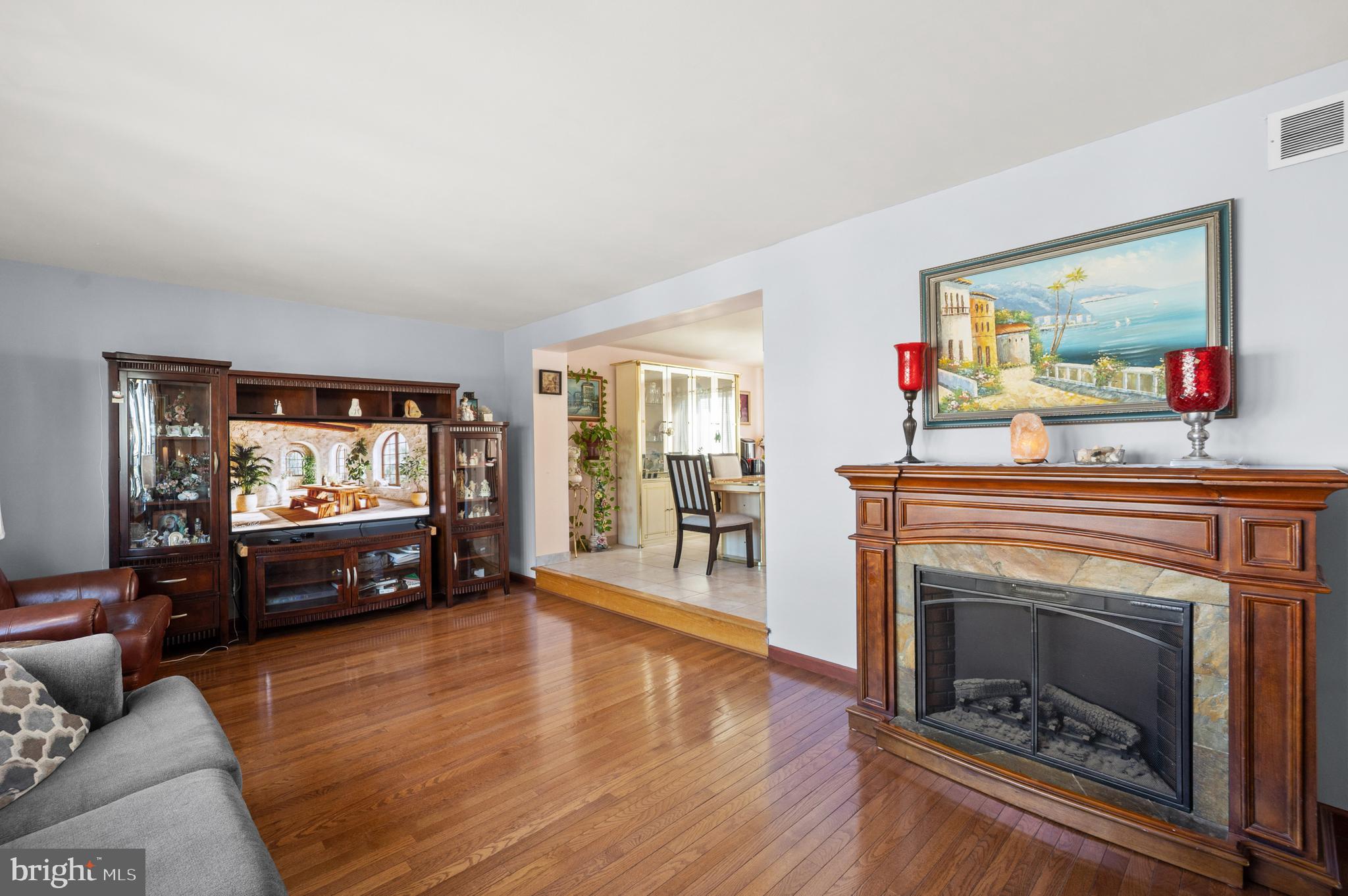 1966 King Arthur Road Philadelphia, PA 19116 - Photo 6 of 35 a living room with furniture and a fireplace