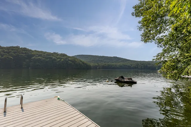 a ocean view with lake