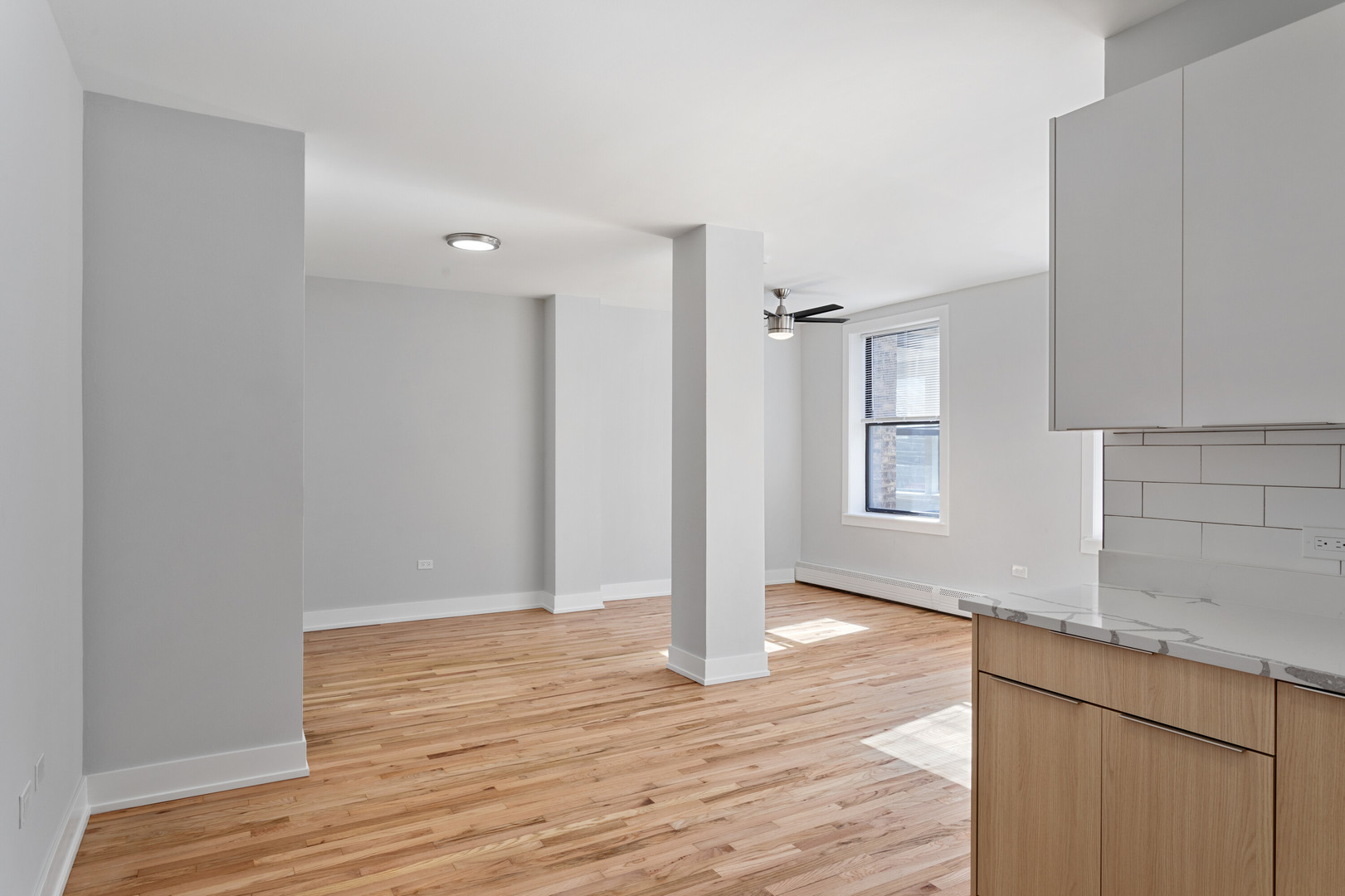 1625 West Howard Street, Unit 216 Chicago, IL 60626 - Photo 4 of 9 a view of hallway with wooden floor