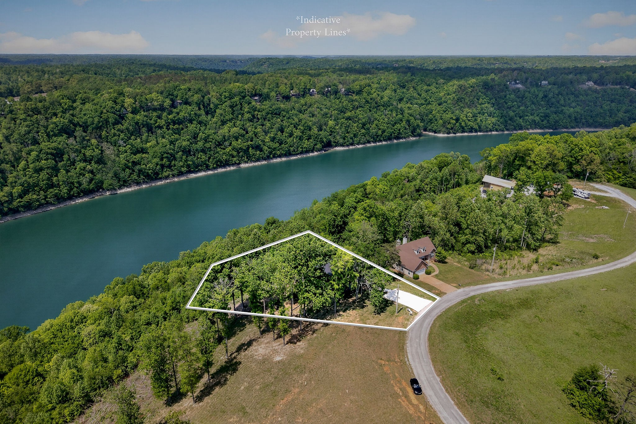 1171 Hutchins Bend Road Sparta, TN 38583 - Photo 67 of 74 an aerial view of a residential houses with outdoor space and swimming pool