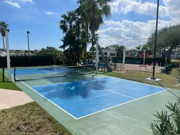 a view of a basketball court