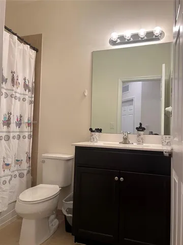 a view of a lake with a outdoor space