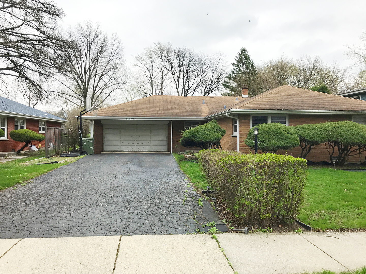 1025 Maple Road Flossmoor, IL 60422 - Photo 1 of 1 a front view of a house with a yard and trees