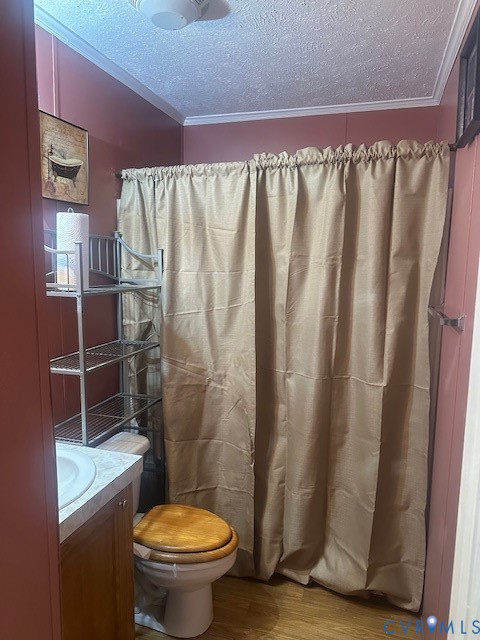 16738 Loco School Road Yale, VA 23897 - Photo 19 of 33 a bathroom with a toilet and a shower curtain