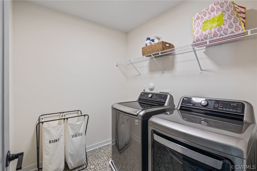 10946 Pointer Holly Path Glen Allen, VA 23059 - Photo 33 of 48 a utility room with dryer and washer