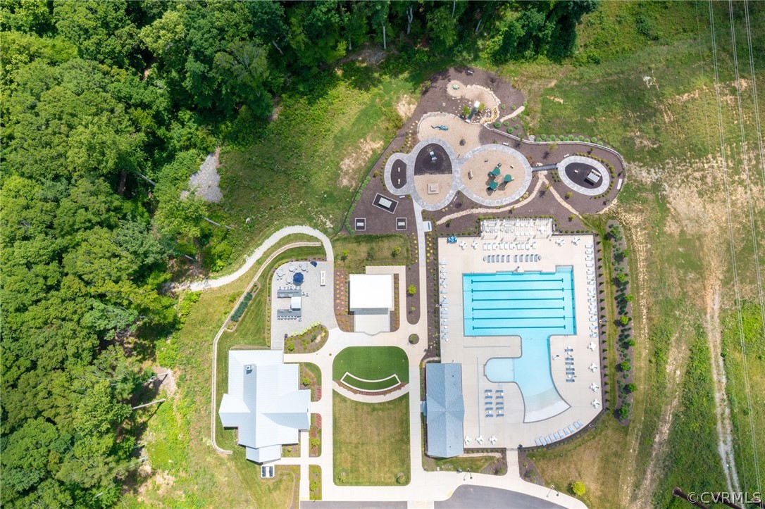 10946 Pointer Holly Path Glen Allen, VA 23059 - Photo 42 of 48 swimming pool view with sitting space and tv
