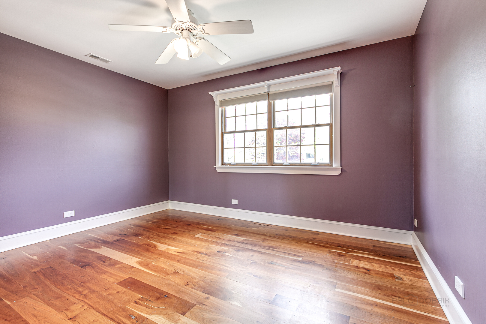 591 Surryse Road Lake Zurich, IL 60047 - Photo 25 of 33 a view of an empty room with window and chandelier fan