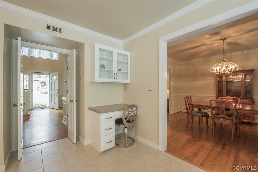 5316 Meadow Chase Road Midlothian, VA 23112 - Photo 16 of 31 a view of a dining room with furniture window and wooden floor