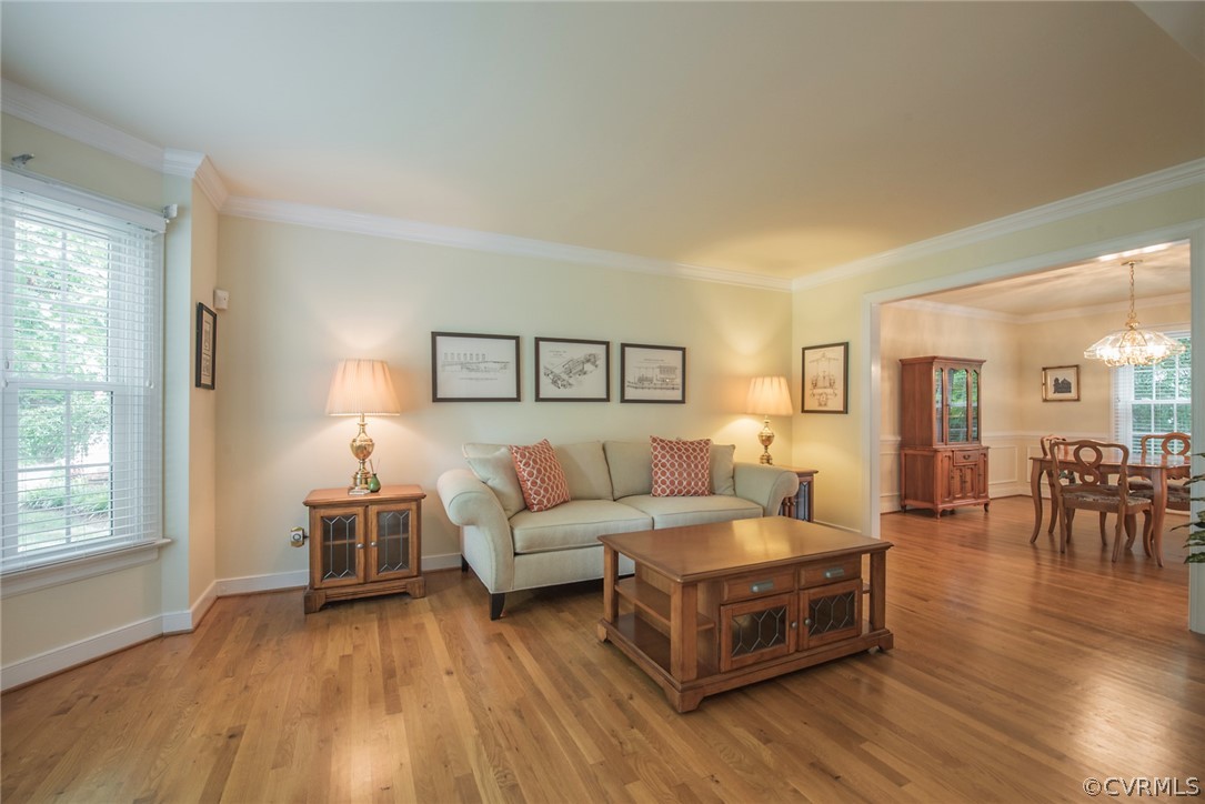 5316 Meadow Chase Road Midlothian, VA 23112 - Photo 5 of 31 a living room with furniture and a wooden floor