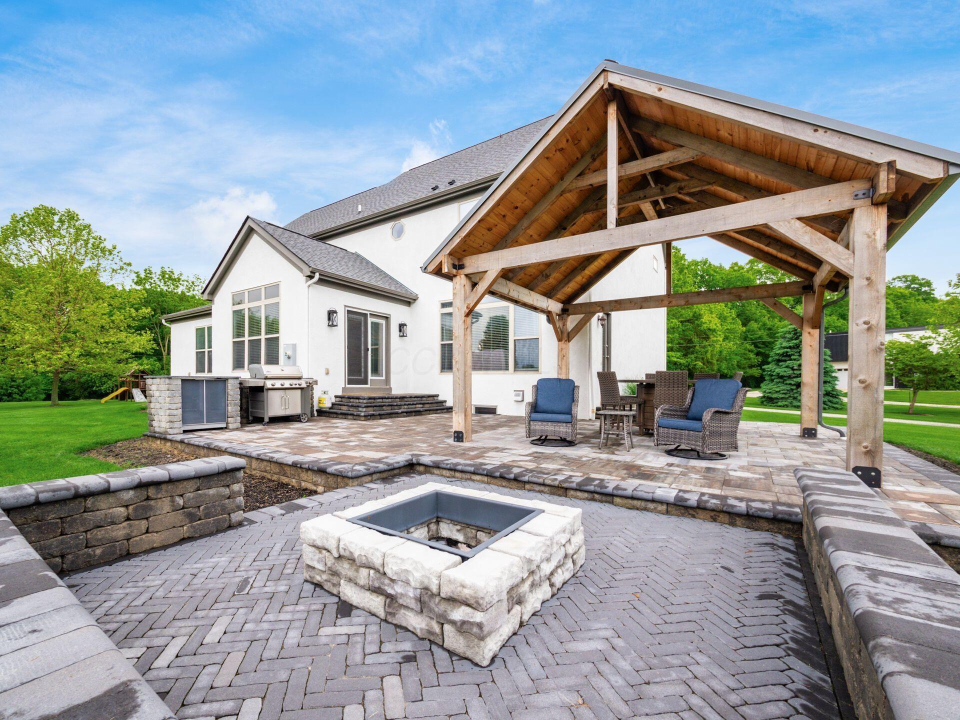 5046 Clark-Shaw Road Powell, OH 43065 - Photo 44 of 66 Patio & Fire Pit