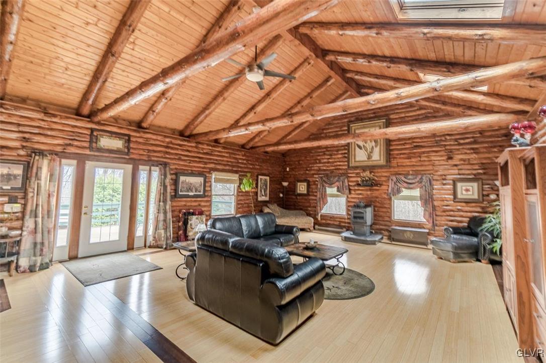 273 Chestnut Hill Road Emmaus, PA 18049 - Photo 4 of 28 Main Level--Grand Living Room with access to deck