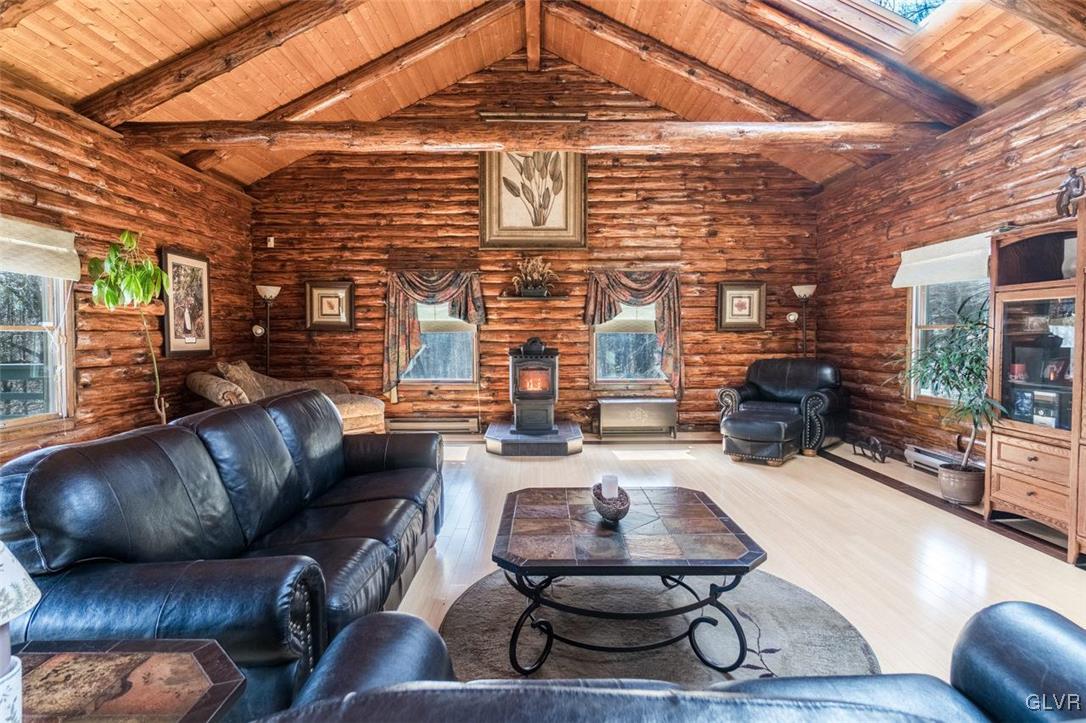 273 Chestnut Hill Road Emmaus, PA 18049 - Photo 5 of 28 Main Level--Grand Living Room with pellet stove an