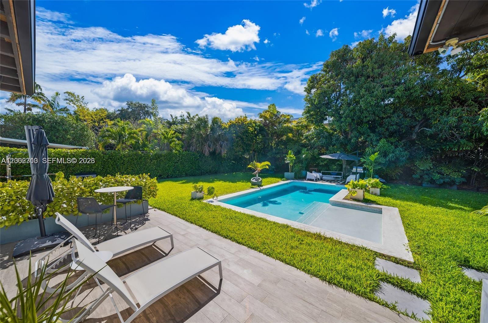 3531 Southwest 1st Avenue Miami, FL 33145 - Photo 41 of 44 a view of a backyard with swimming pool