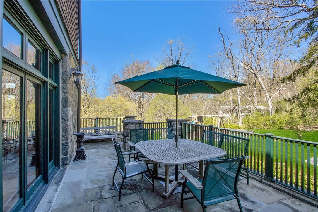 122 Circuit Road Tuxedo Park, NY 10987 - Photo 27 of 35 a view of balcony with furniture and umbrella