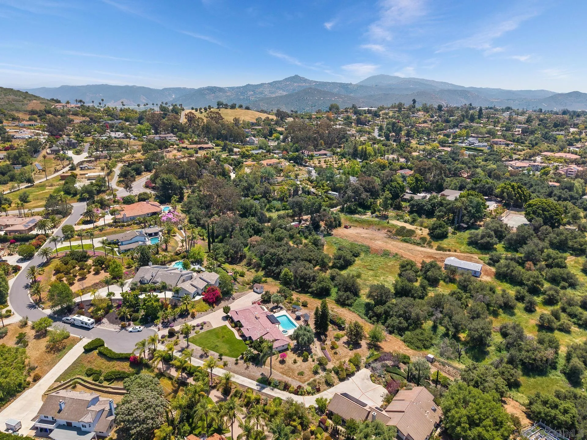 1009 Summit Trail Escondido, CA 92025 - Photo 50 of 59 an aerial view of residential houses with city view