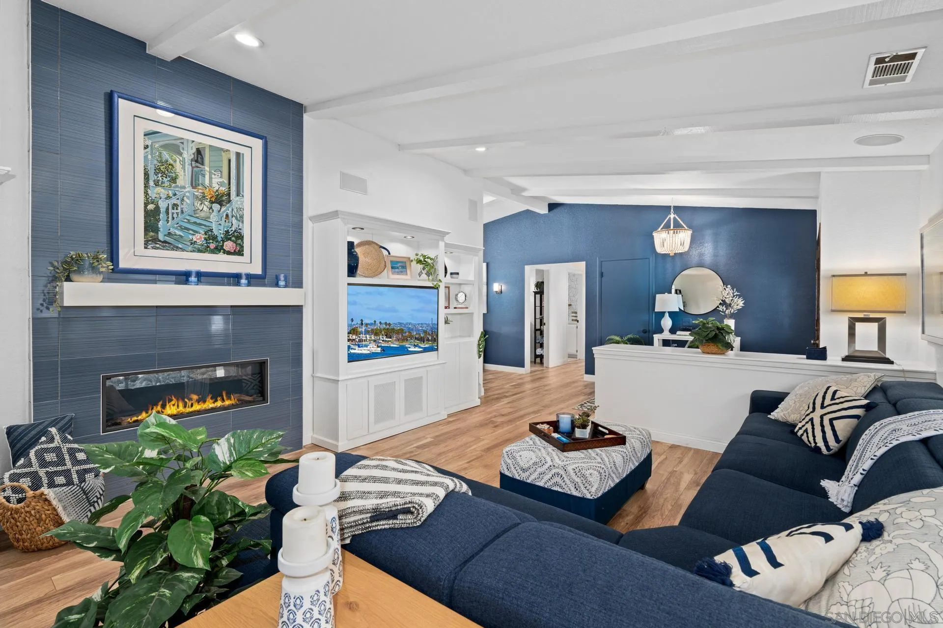 1009 Summit Trail Escondido, CA 92025 - Photo 7 of 59 a living room with furniture and a fireplace