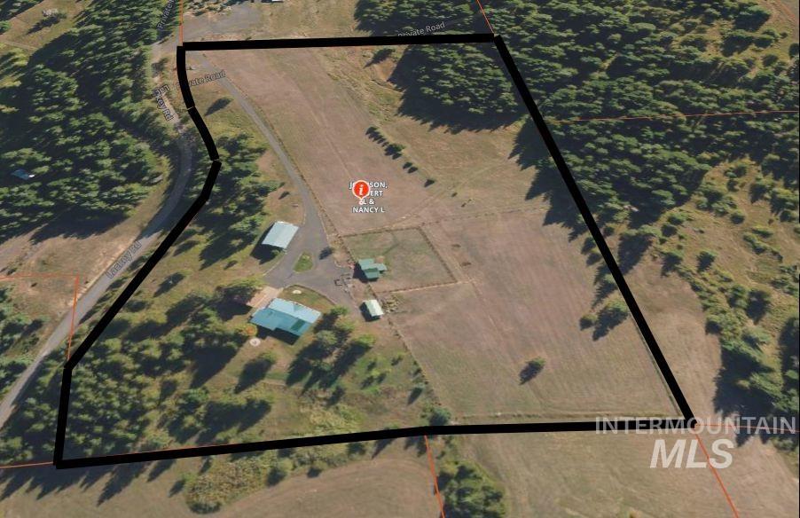 232 Lackey Road Weippe, ID 83553 - Photo 33 of 33 Aerial view of property's location featuring property parcel outlined