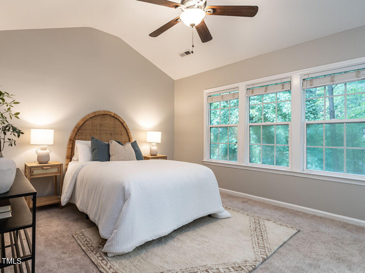 3 Madeira Court Durham, NC 27713 - Photo 15 of 27 a bedroom with a large bed and a large window