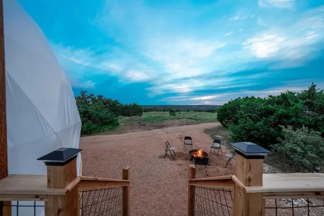 a view of a terrace with outdoor space