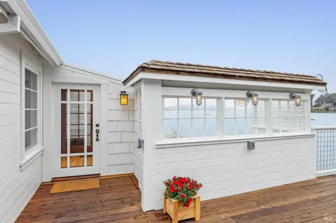 a view of a house with a balcony