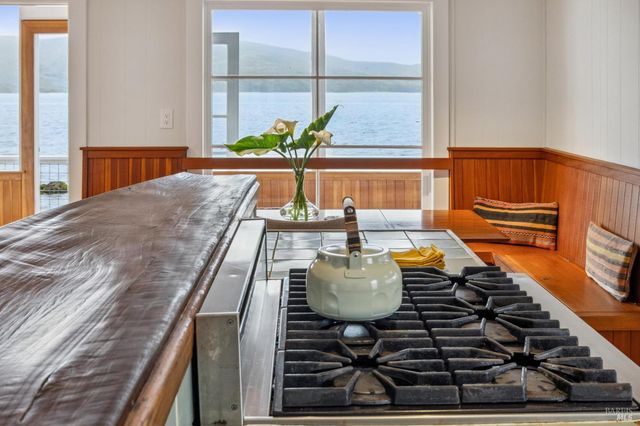 a living room with chairs