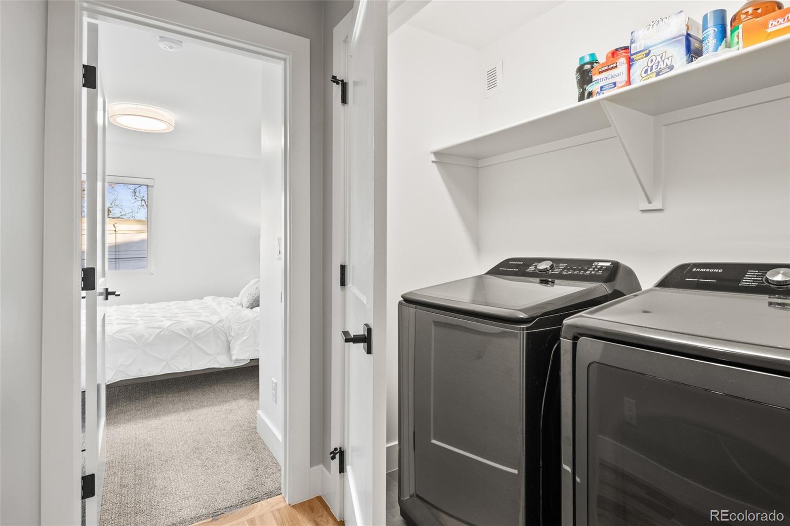 3612 Vallejo Street Denver, CO 80211 - Photo 30 of 50 a utility room with dryer and washer
