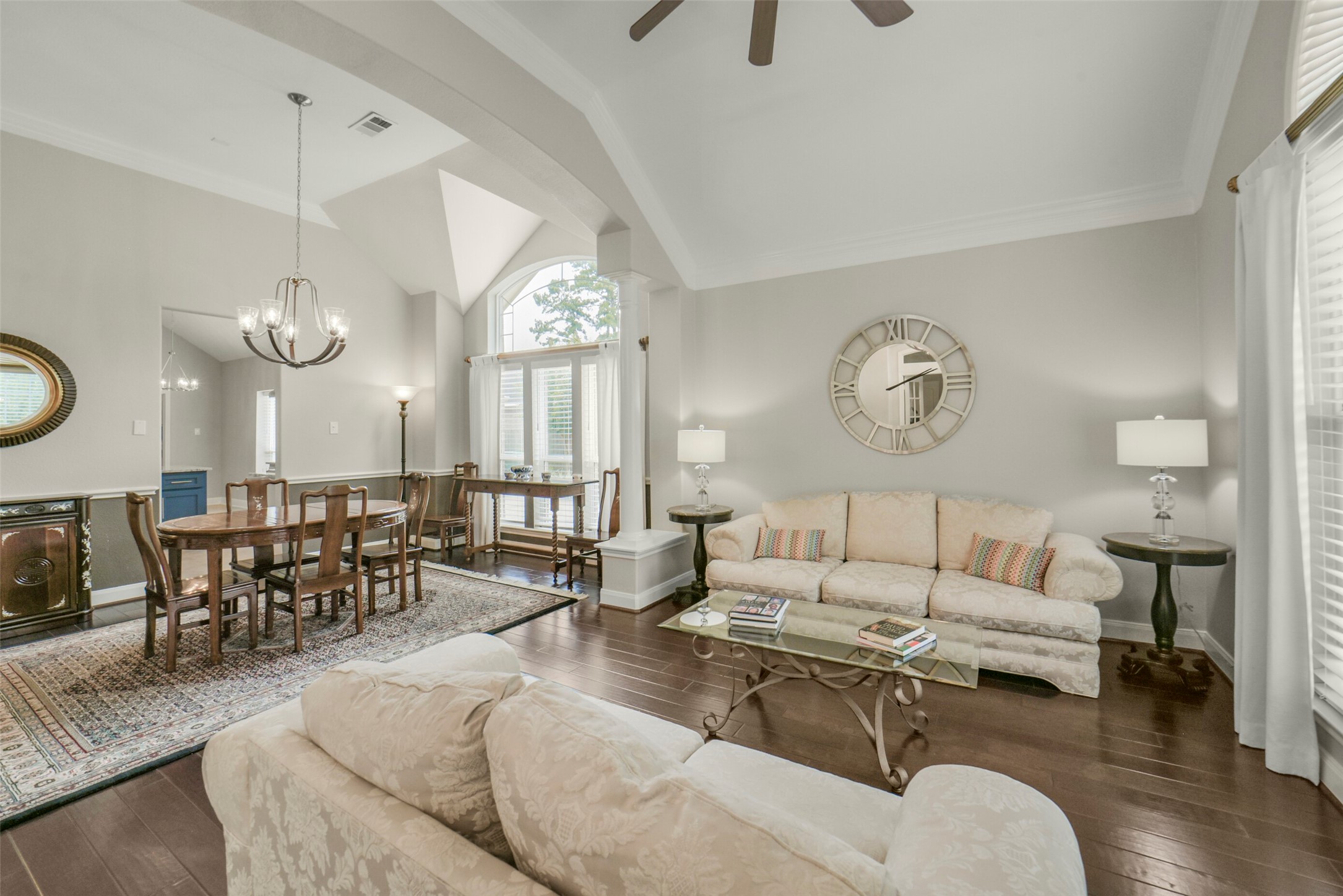 1310 Lambourne Circle Spring, TX 77379 - Photo 9 of 50 Separate dining area with excellent light and high ceiling