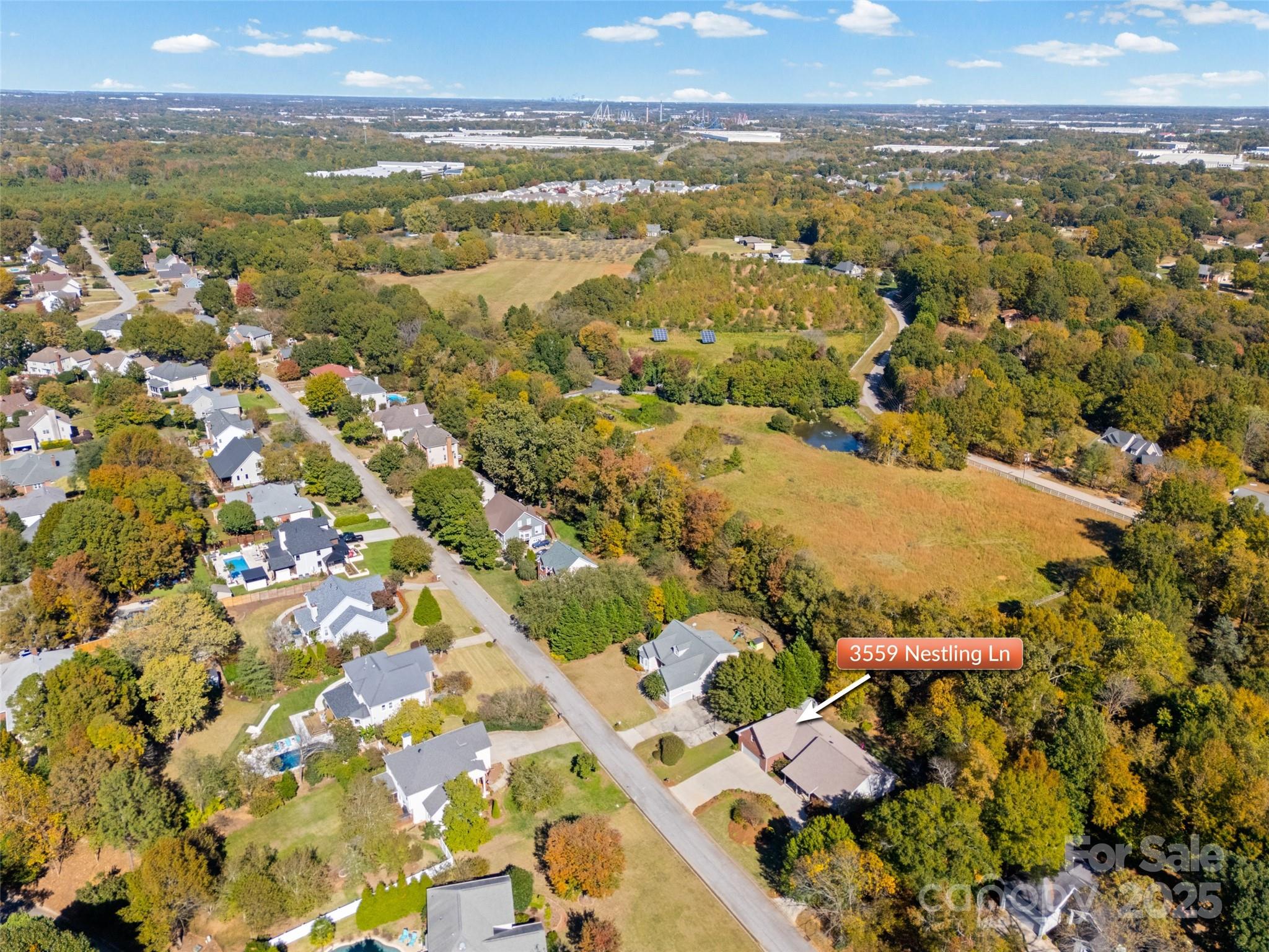 3559 Nestling Lane Fort Mill, SC 29708 - Photo 41 of 42 an aerial view of residential houses with outdoor space