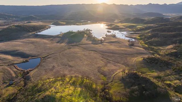 a view of lake with mountain