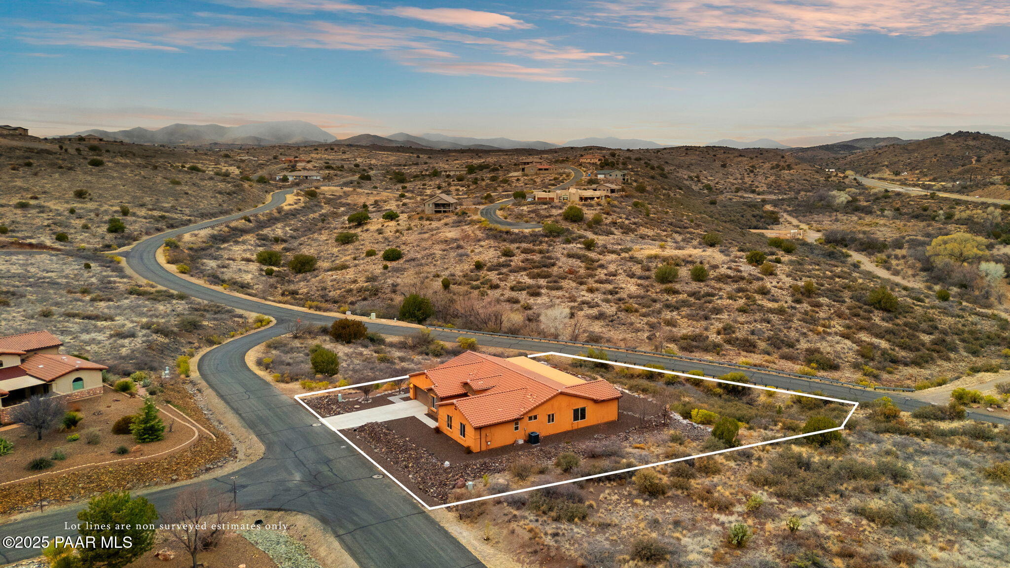 15720 East Broken Bit Road Mayer, AZ 86333 - Photo 36 of 54 39-Aerial with Lot Lines
