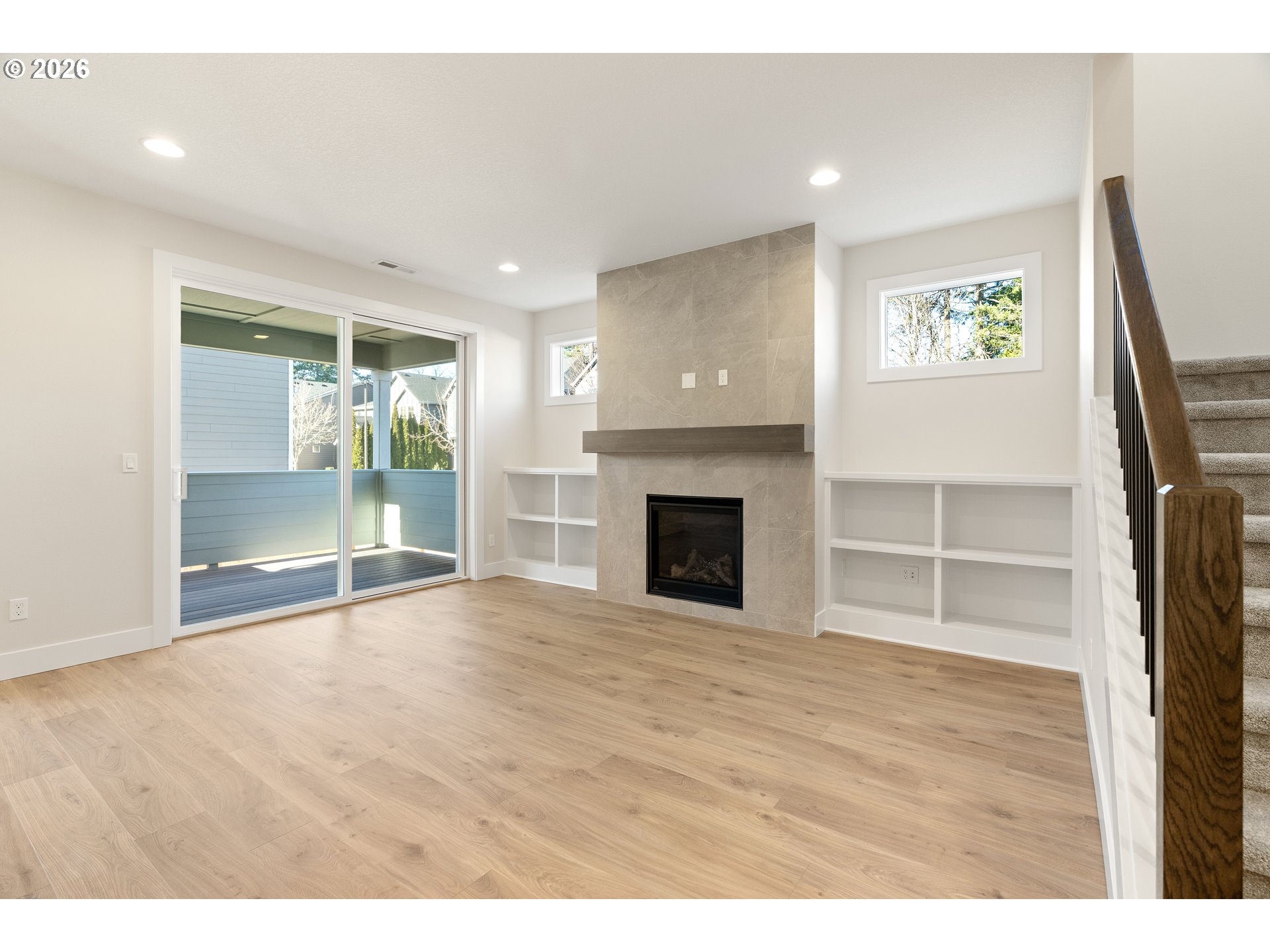 2947 Northwest 114th Terrace Portland, OR 97229 - Photo 20 of 46 a view of an empty room with a fireplace