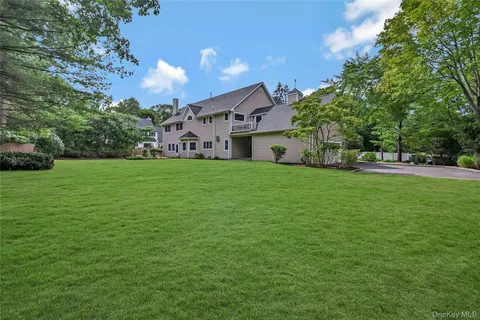 a house view with a garden space