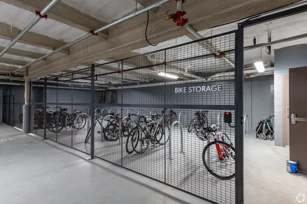 a view of bike storage