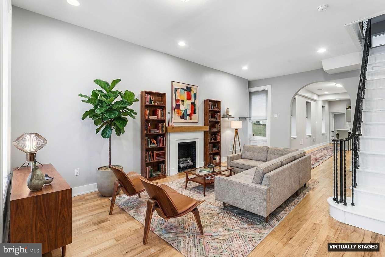 2340 West Thompson Street Philadelphia, PA 19121 - Photo 1 of 36 Large living room - virtual staging