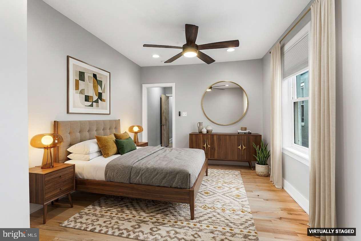 2340 West Thompson Street Philadelphia, PA 19121 - Photo 20 of 36 Primary bedroom - virtual staging