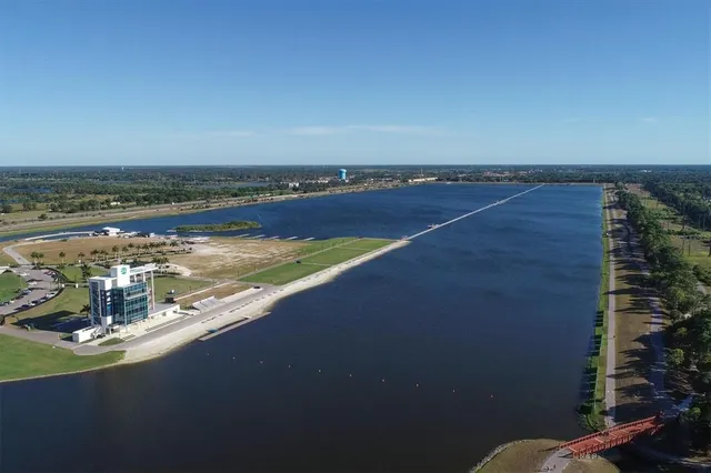 a view of a ocean with beach