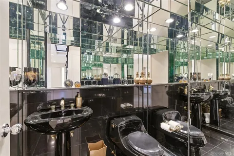 a kitchen with a table and chairs