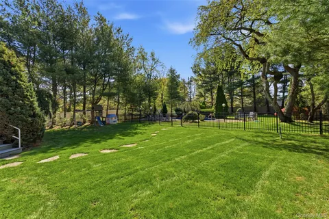 a view of outdoor space with garden