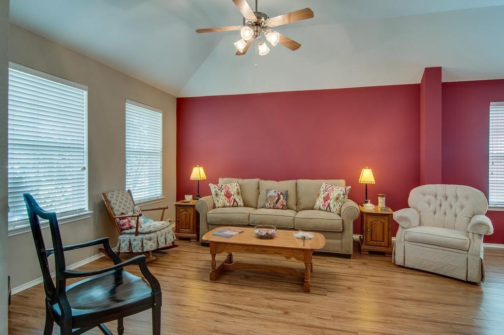13049 Fencerow Road Fort Worth, TX 76244 - Photo 5 of 32 a living room with furniture and wooden floor