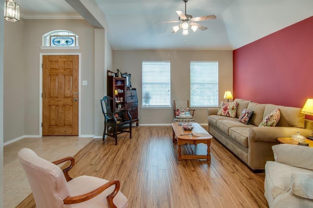 13049 Fencerow Road Fort Worth, TX 76244 - Photo 6 of 32 a living room with furniture and wooden floor