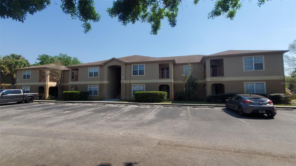 a car parked in front of a house